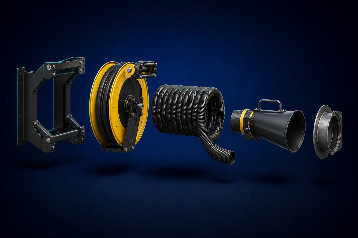 Vehicle Exhaust Systems, exploded into its main components